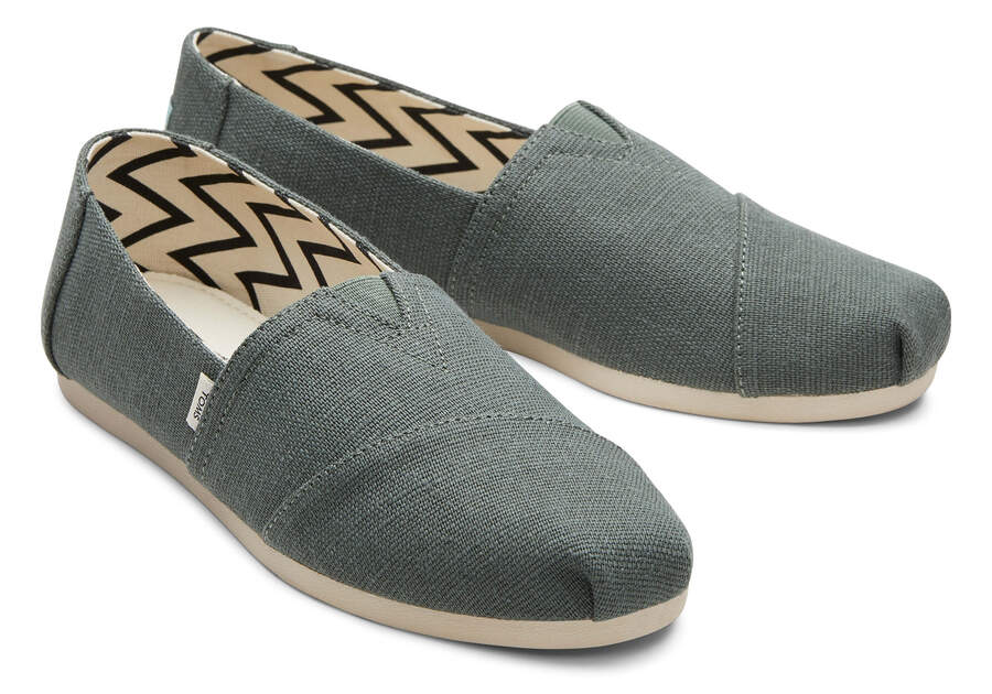 Bonsai Green Women's Toms Alpargata Heritage Canvas Alpargatas Ireland | IE689-012