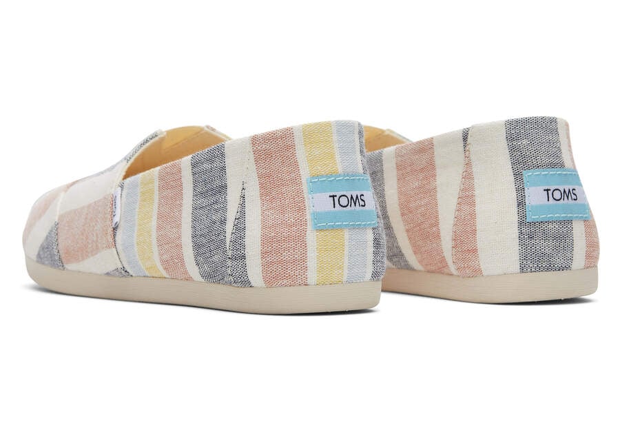 Bright Tan Multi Stripes Women's Toms Alpargata Stripes Alpargatas Ireland | IE607-710