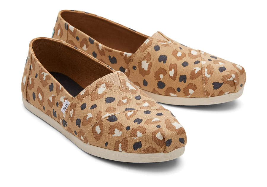 Brown Leopard Women's Toms Alpargata Leopard Alpargatas Ireland | IE987-297