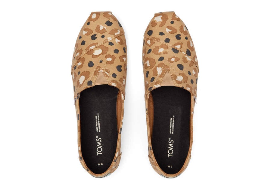 Brown Leopard Women's Toms Alpargata Leopard Alpargatas Ireland | IE987-297