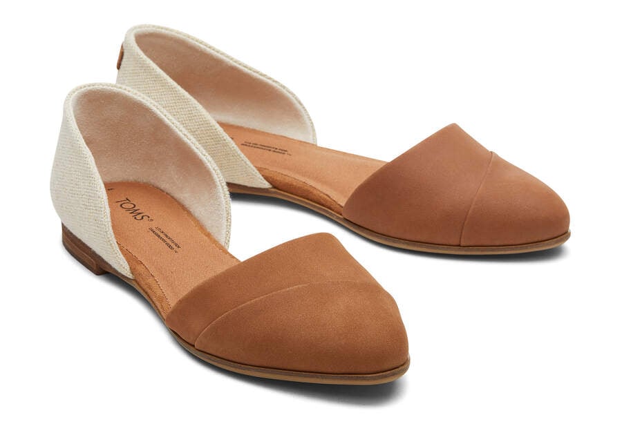 Brown Sugar Women's Toms Jutti D'Orsay Flat Flat Shoes Ireland | IE798-295