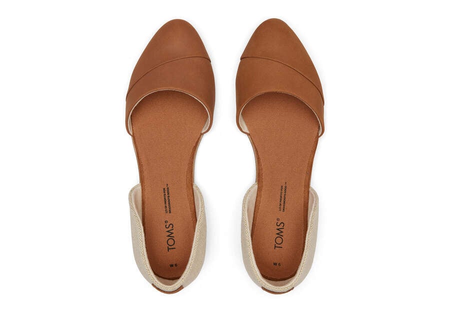 Brown Sugar Women's Toms Jutti D'Orsay Flat Flat Shoes Ireland | IE798-295