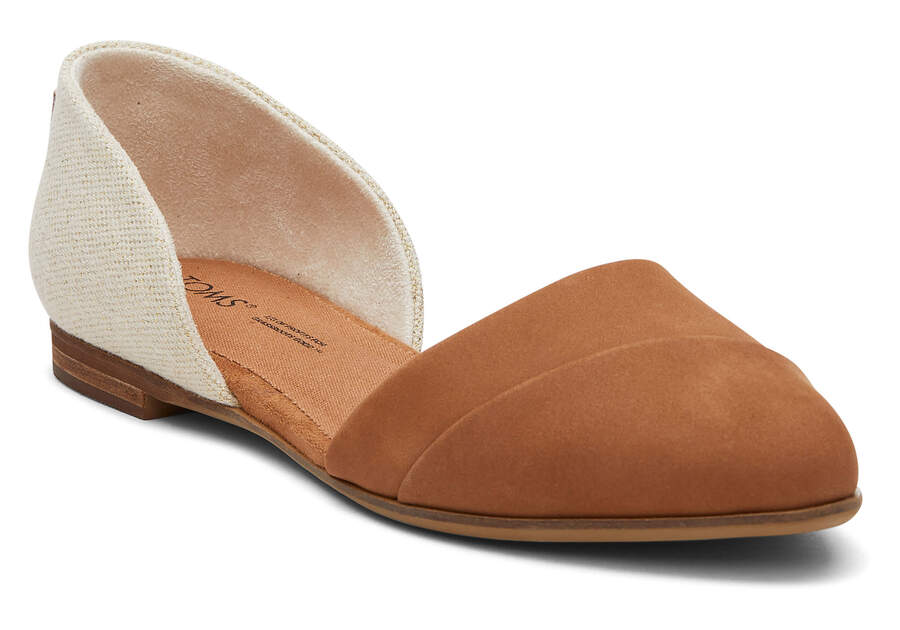 Brown Sugar Women's Toms Jutti D'Orsay Flat Flat Shoes Ireland | IE798-295