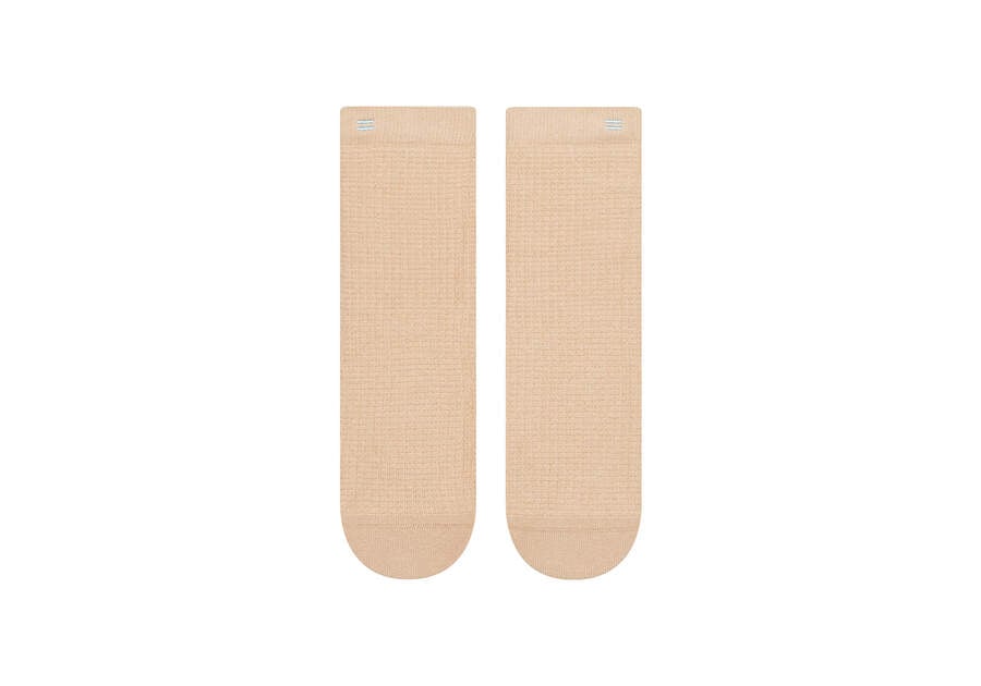 Brown Women's Toms Quarter Crew Socks Socks Ireland | IE349-770