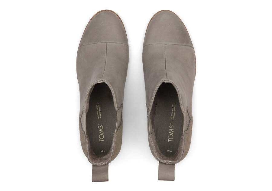 Cement Grey Women's Toms Everly Boot Boots Ireland | IE257-482