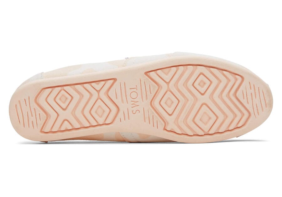 Cow Print Light Peach Women's Toms Alpargata Cow Alpargatas Ireland | IE229-517