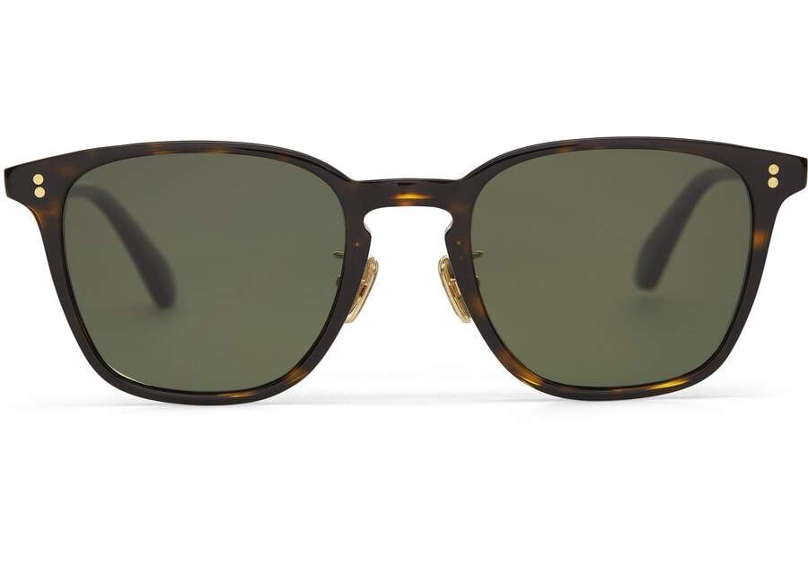 Dark Tortoise - Glass Bottle Green Women\'s Toms Emerson Sunglasses Ireland | IE171-046