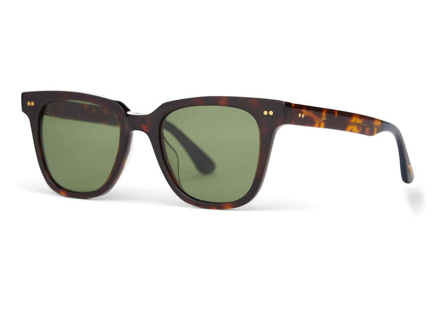 Dark Tortoise Men's Toms Memphis 301 Sunglasses Ireland | IE876-775