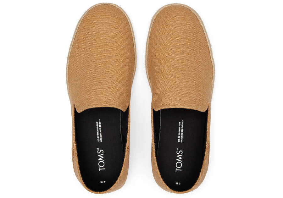 Doe Men's Toms Santiago Recycled Cotton Canvas Alpargatas Ireland | IE675-628