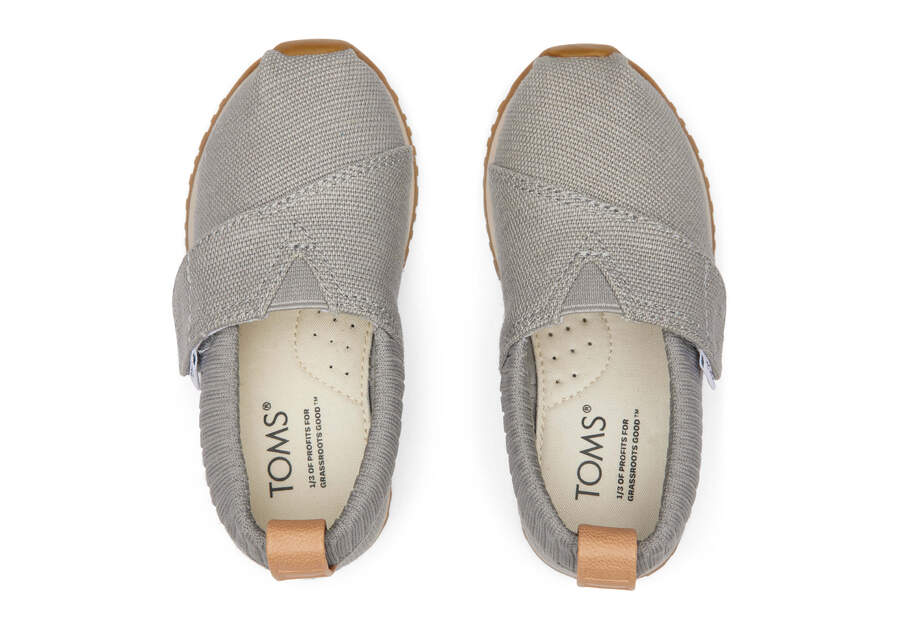 Drizzle Grey Kids' Toms Tiny Resident Sneakers Ireland | IE226-973