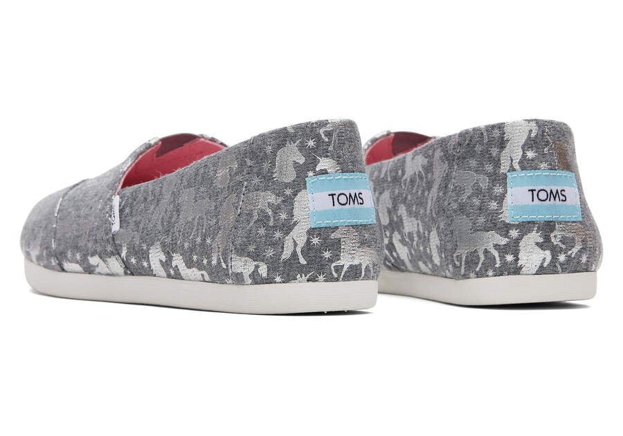 Drizzle Grey Women's Toms Alpargata Unicorns Alpargatas Ireland | IE515-857