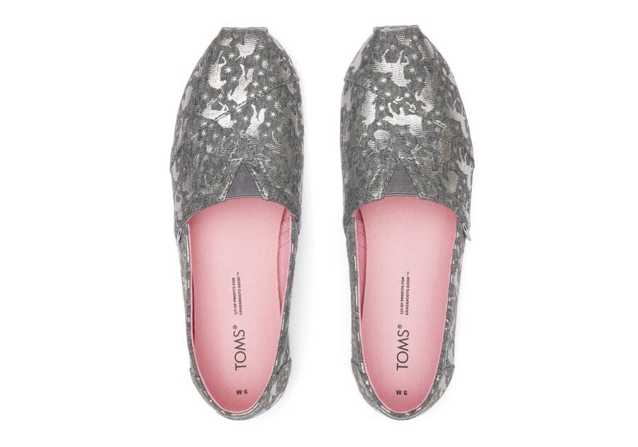 Drizzle Grey Women's Toms Alpargata Unicorns Alpargatas Ireland | IE515-857