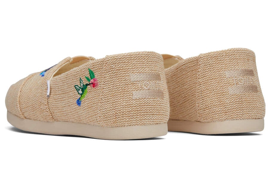 Embroidered Hummingbirds Women's Toms Alpargata Hummingbirds Alpargatas Ireland | IE073-368