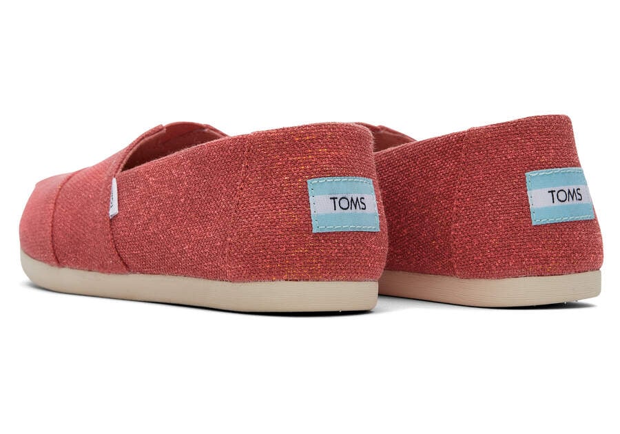 Faded Rose Women's Toms Alpargata Metallic Linen Alpargatas Ireland | IE150-079