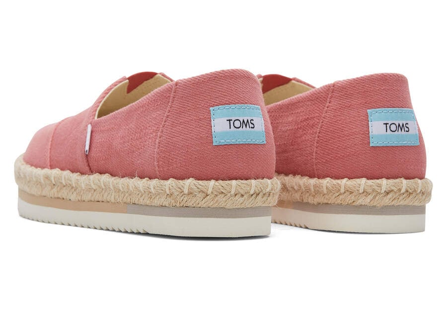 Faded Rose Women's Toms Alpargata Rope Platform Espadrilles Ireland | IE708-819