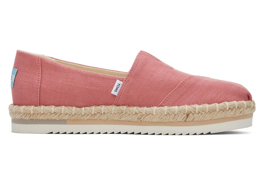 Faded Rose Women\'s Toms Alpargata Rope Platform Espadrilles Ireland | IE708-819