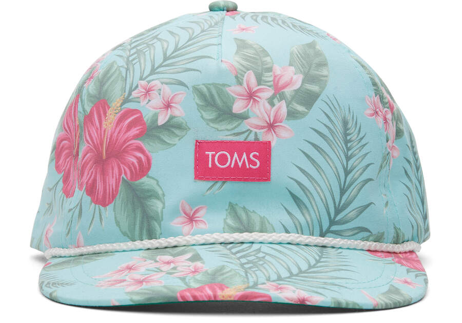 Floral Men\'s Toms Cotton Canvas Hat Accessories Ireland | IE571-069