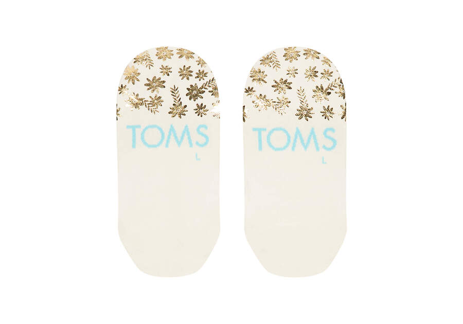 Floral Women's Toms Ultimate No Show Socks Floral Bloom Mules Ireland | IE597-902