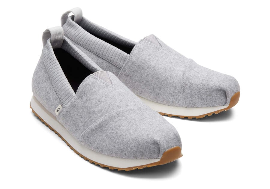 Frost Grey Men's Toms Resident Sneakers Ireland | IE246-173