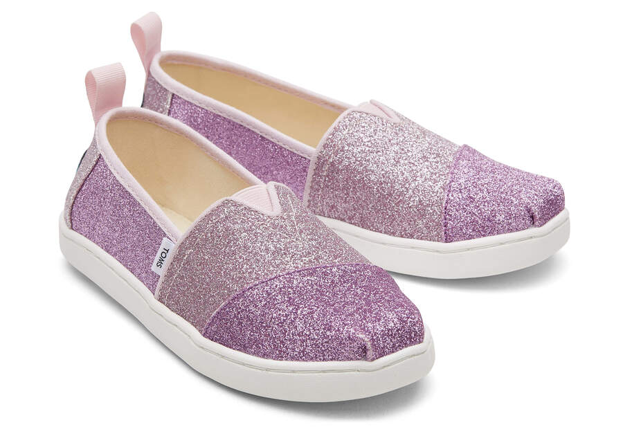 Glimmer Lilac Kids' Toms Youth Alpargata Colorblock Iridescent Glimmer Alpargatas Ireland | IE382-267