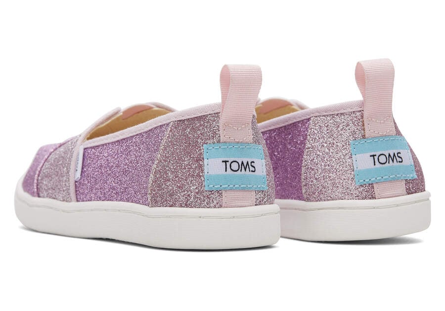 Glimmer Lilac Kids' Toms Youth Alpargata Colorblock Iridescent Glimmer Alpargatas Ireland | IE382-267