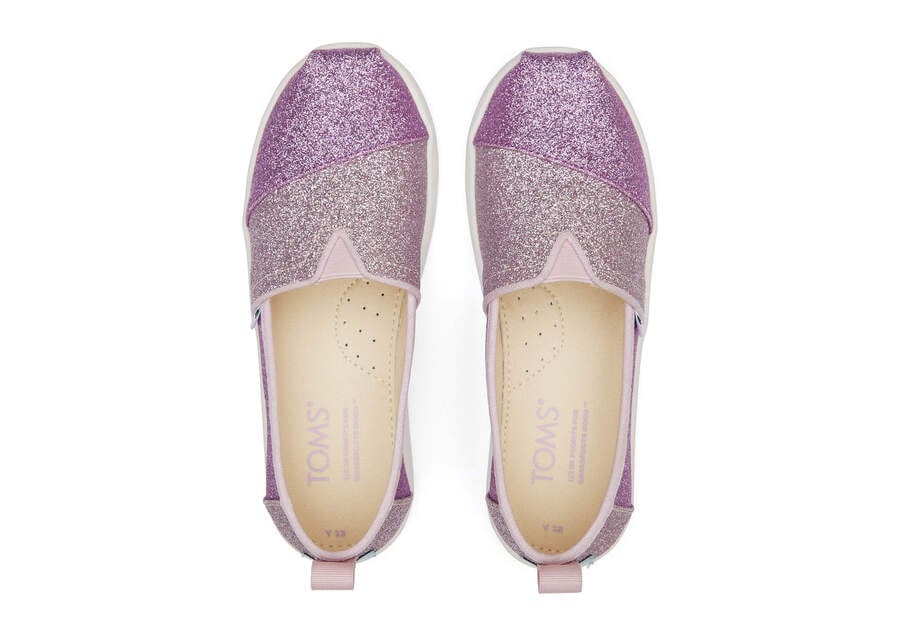 Glimmer Lilac Kids' Toms Youth Alpargata Colorblock Iridescent Glimmer Alpargatas Ireland | IE382-267