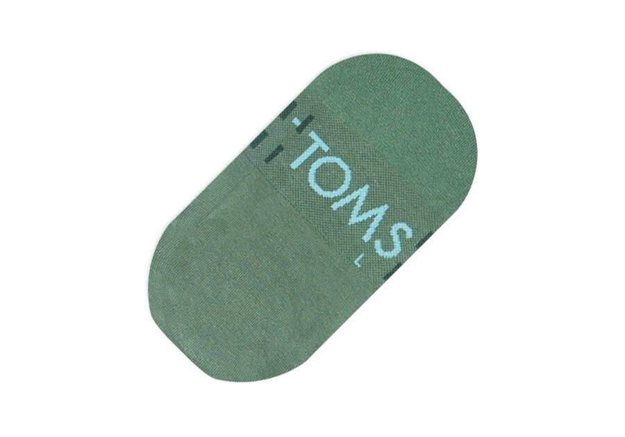 Green Men's Toms Ultimate No Show Socks Green Socks Ireland | IE379-733