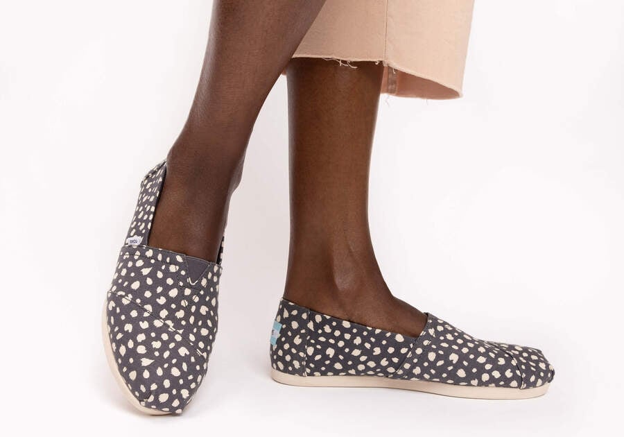 Grey Cheetah Women's Toms Alpargata Cheetah Alpargatas Ireland | IE254-317