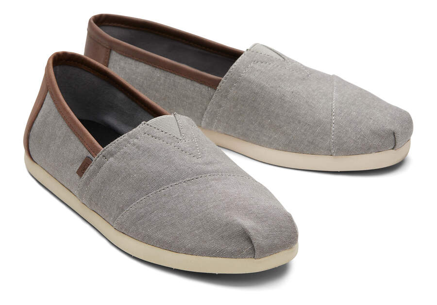 Grey Men's Toms Alpargata Synthetic Trim Alpargatas Ireland | IE719-670