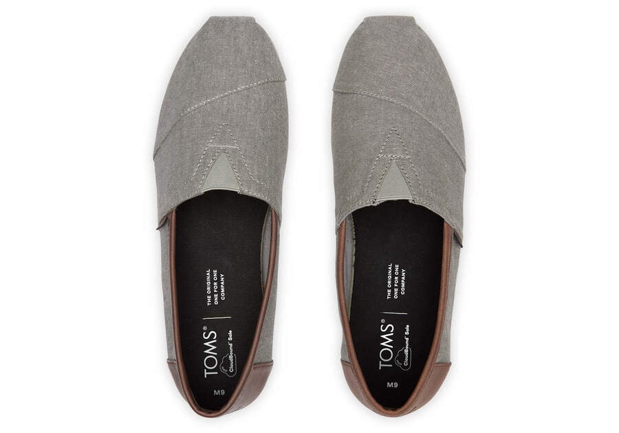 Grey Men's Toms Alpargata Synthetic Trim Alpargatas Ireland | IE719-670