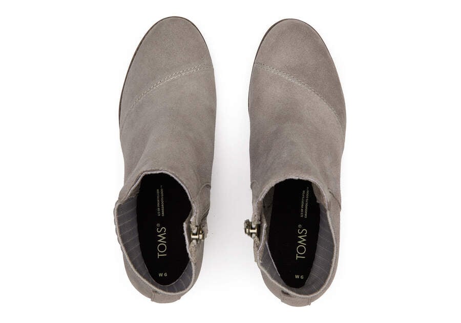 Grey Suede Women's Toms Sadie Boot Boots Ireland | IE895-748