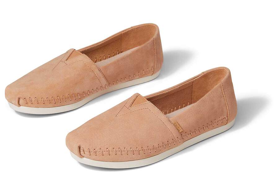 Honey Women's Toms Alpargata Leather Alpargatas Ireland | IE201-794