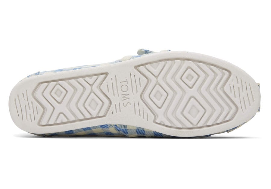 Island Blue Gingham Women's Toms Alpargata Gingham Alpargatas Ireland | IE322-252