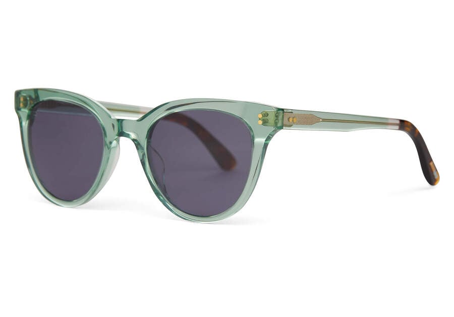 Jade Crystal-dark Grey Women's Toms Marlowe Sunglasses Ireland | IE107-276