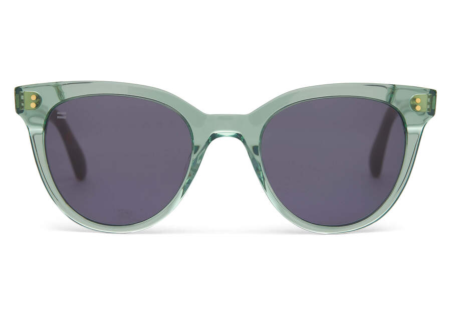 Jade Crystal-dark Grey Women\'s Toms Marlowe Sunglasses Ireland | IE107-276