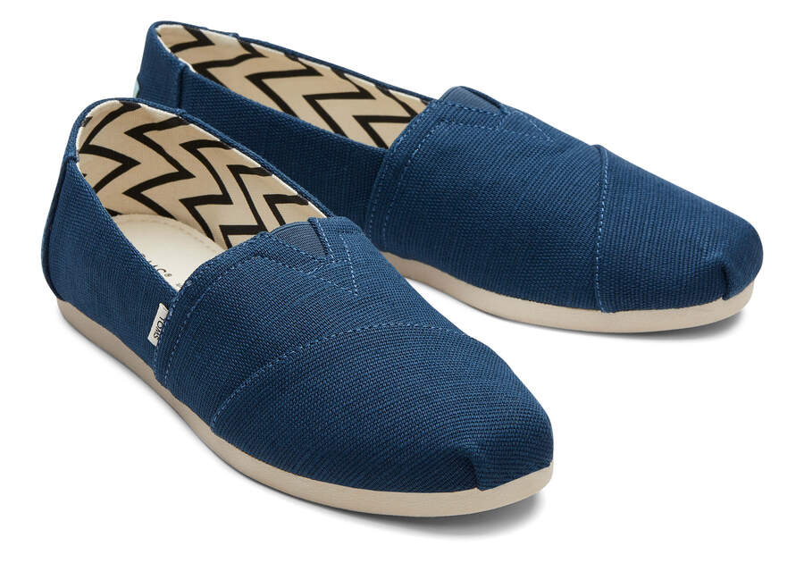 Majolica Blue Women's Toms Alpargata Heritage Canvas Alpargatas Ireland | IE266-343