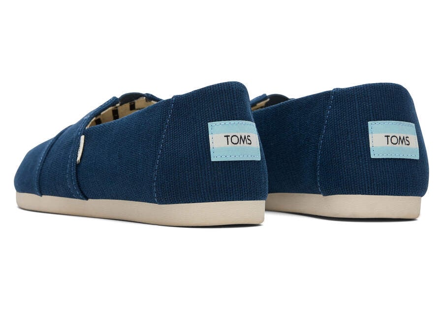 Majolica Blue Women's Toms Alpargata Heritage Canvas Alpargatas Ireland | IE266-343