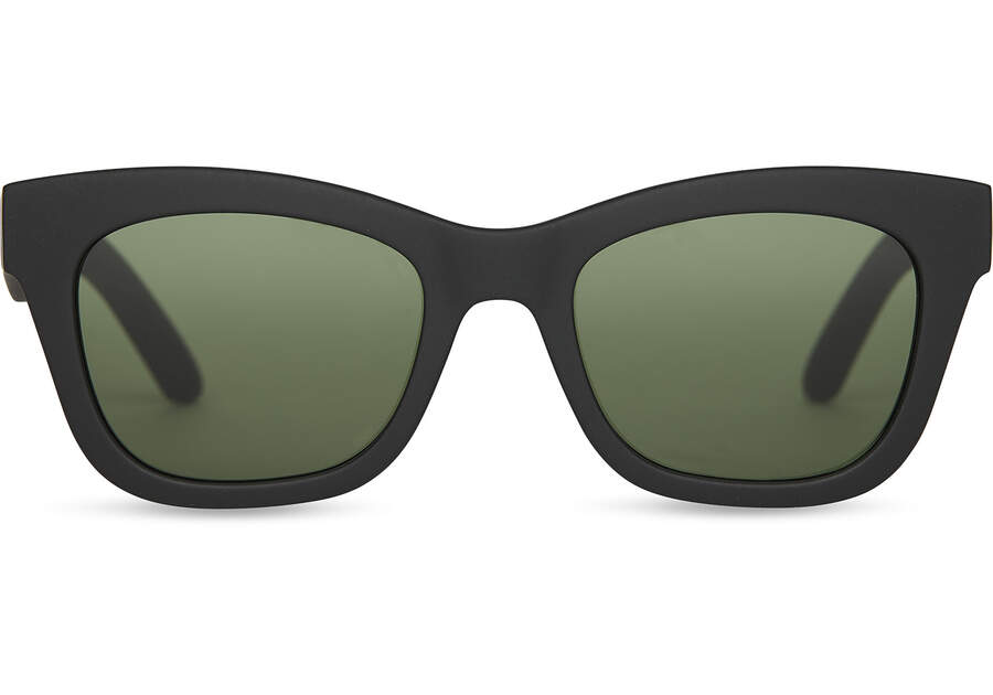 Matte Black - Glass Bottle Green Women\'s Toms Paloma Sunglasses Ireland | IE125-383