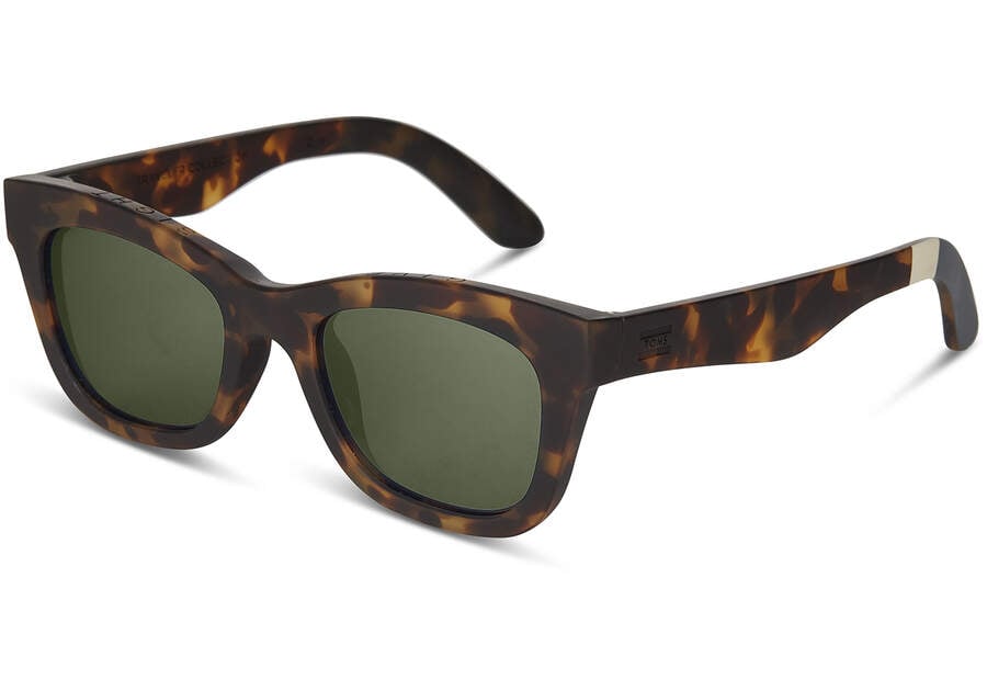 Matte Blonde Tortoise-olive Gradient Polarized Women's Toms Paloma Sunglasses Ireland | IE617-859