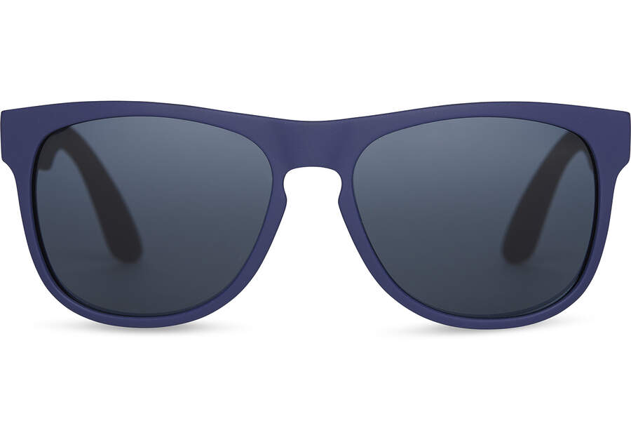 Matte Deep Cobalt - Dark Grey Women\'s Toms Manu Sunglasses Ireland | IE040-273