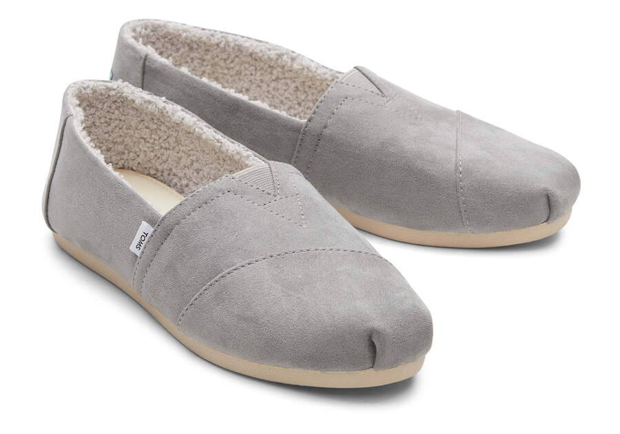 Microfiber Grey Women's Toms Alpargata REPREVE® Alpargatas Ireland | IE327-234