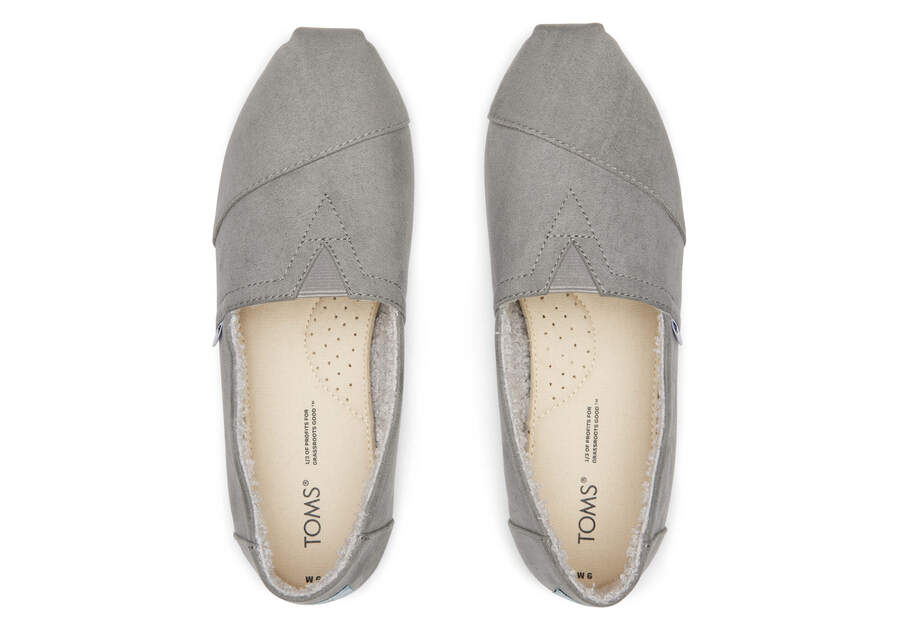 Microfiber Grey Women's Toms Alpargata REPREVE® Alpargatas Ireland | IE327-234