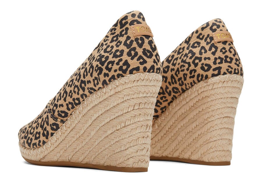 Mini Leopard Women's Toms Michelle Wedge Heel Heels Ireland | IE313-296