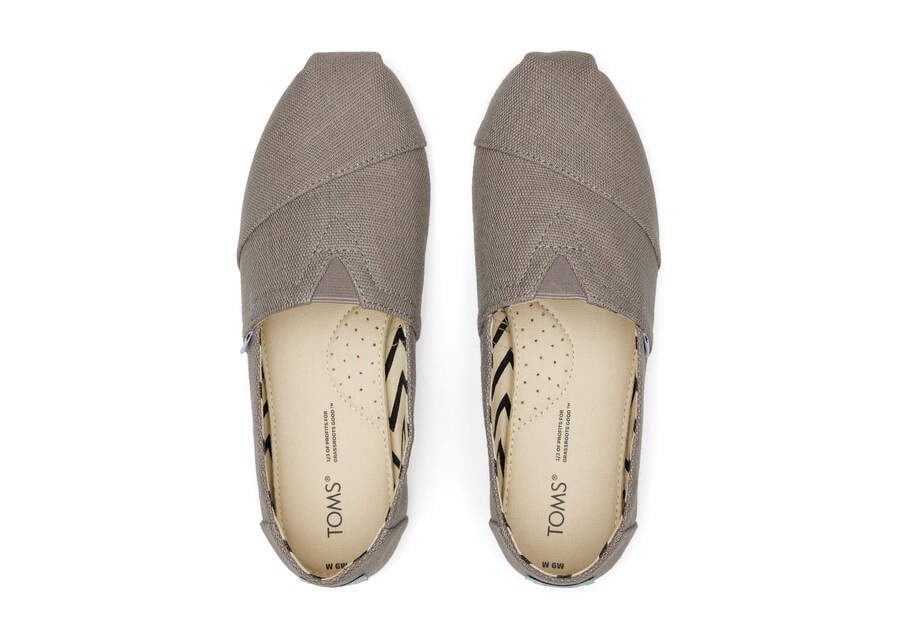 Morning Dove Wide Women's Toms Alpargata Heritage Canvas Wide Width Alpargatas Ireland | IE819-612