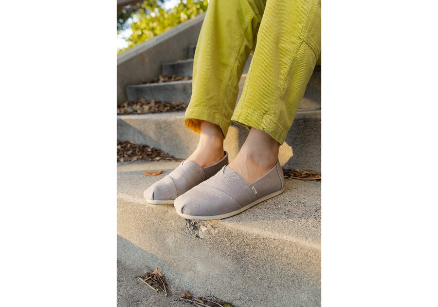 Morning Dove Women's Toms Alpargata Heritage Canvas Alpargatas Ireland | IE670-771