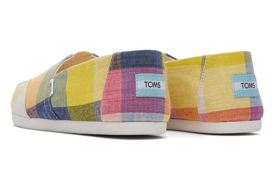 Multi Picnic Plaid Women's Toms Alpargata Picnic Plaid Alpargatas Ireland | IE703-396