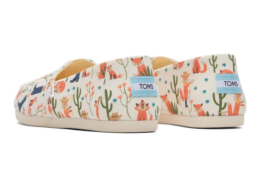 Natural Fox Women's Toms Alpargata Foxes Alpargatas Ireland | IE042-964