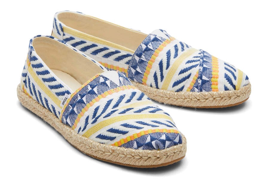 Natural Global Jacquard Women's Toms Alpargata Global Jaquard Rope Espadrille Espadrilles Ireland | IE649-247