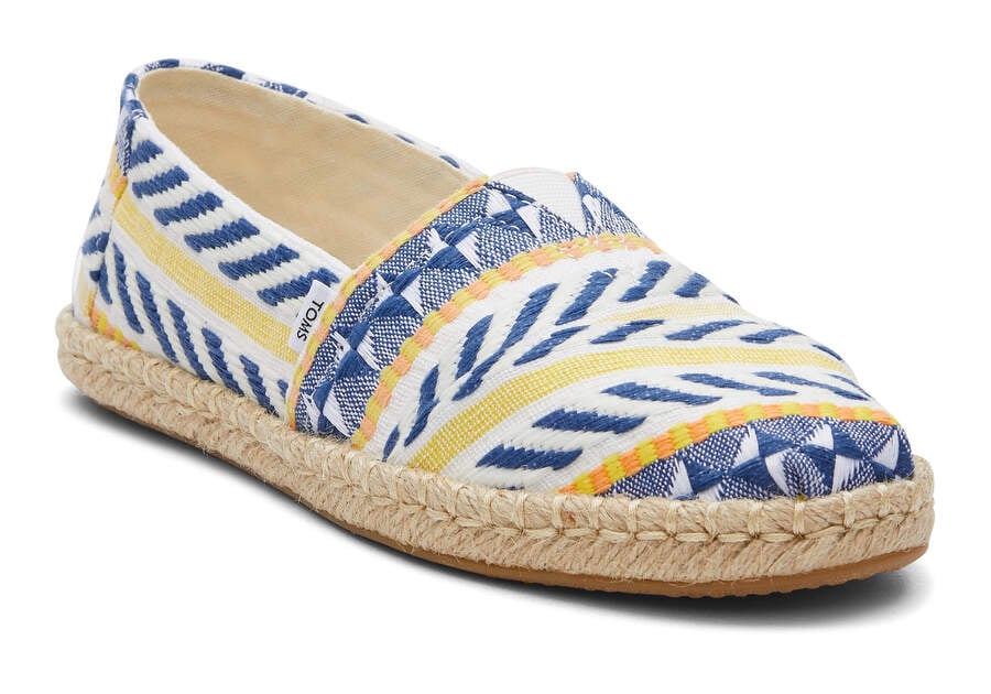 Natural Global Jacquard Women's Toms Alpargata Global Jaquard Rope Espadrille Espadrilles Ireland | IE649-247