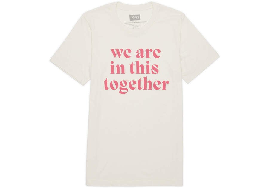 Natural Multi Women\'s Toms We Are In This Together Tee T Shirts Ireland | IE210-091